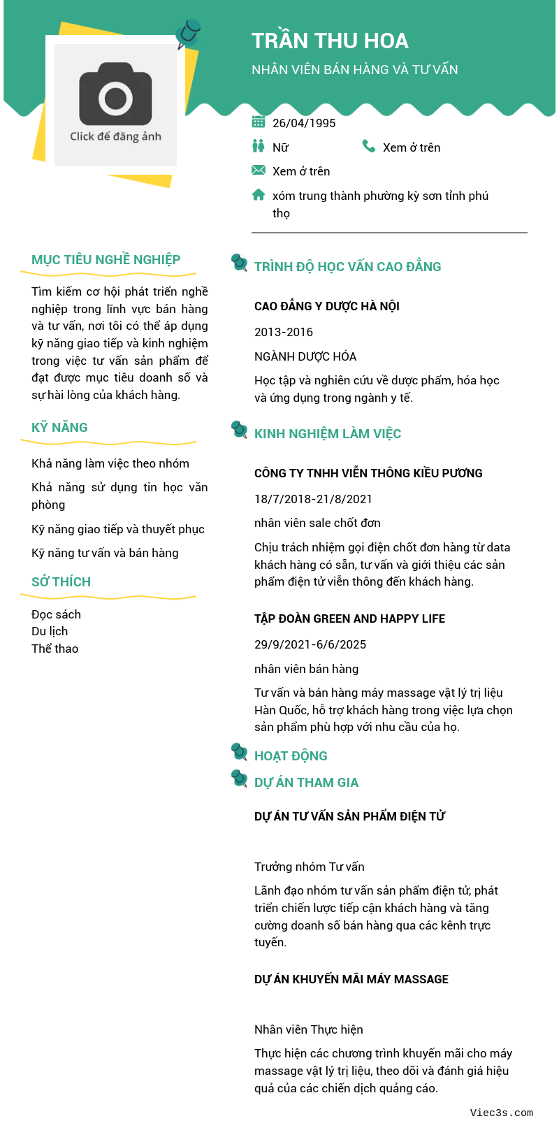 CV ứng viên
