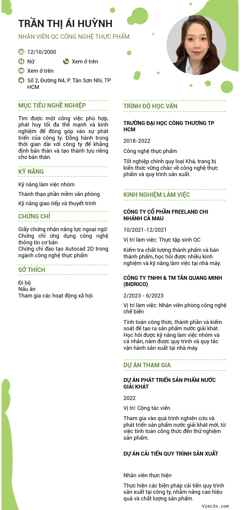 CV ứng viên