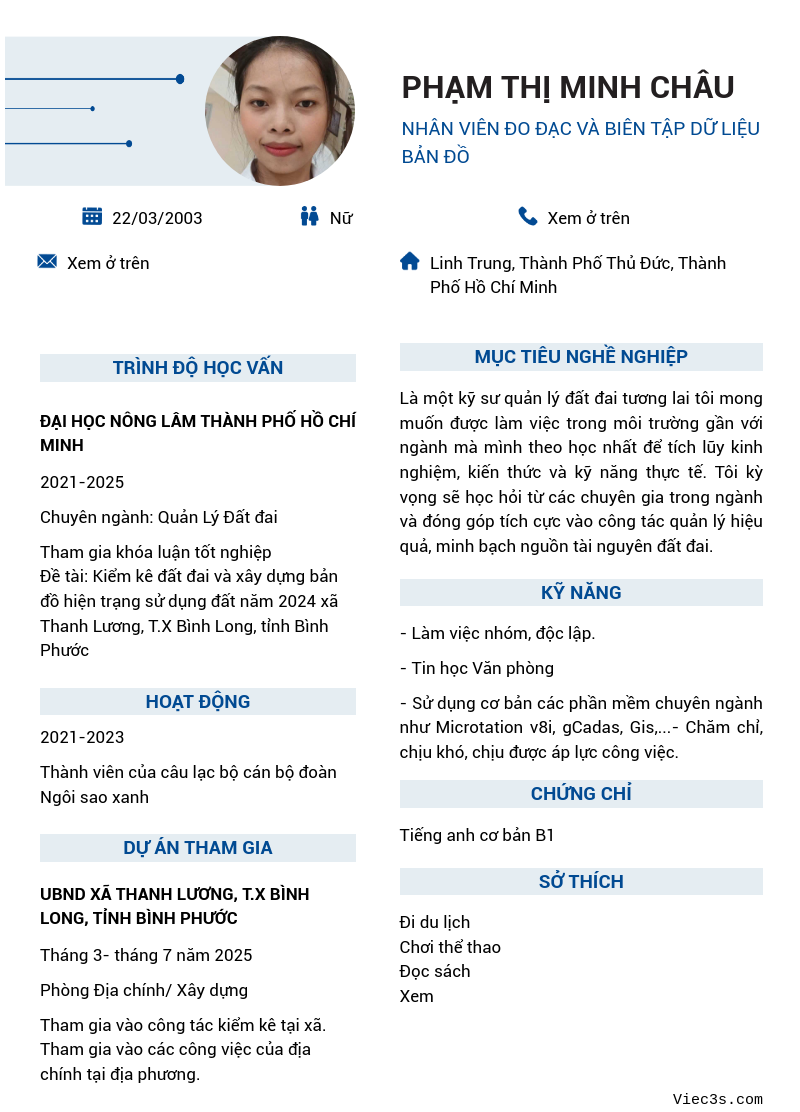 CV ứng viên