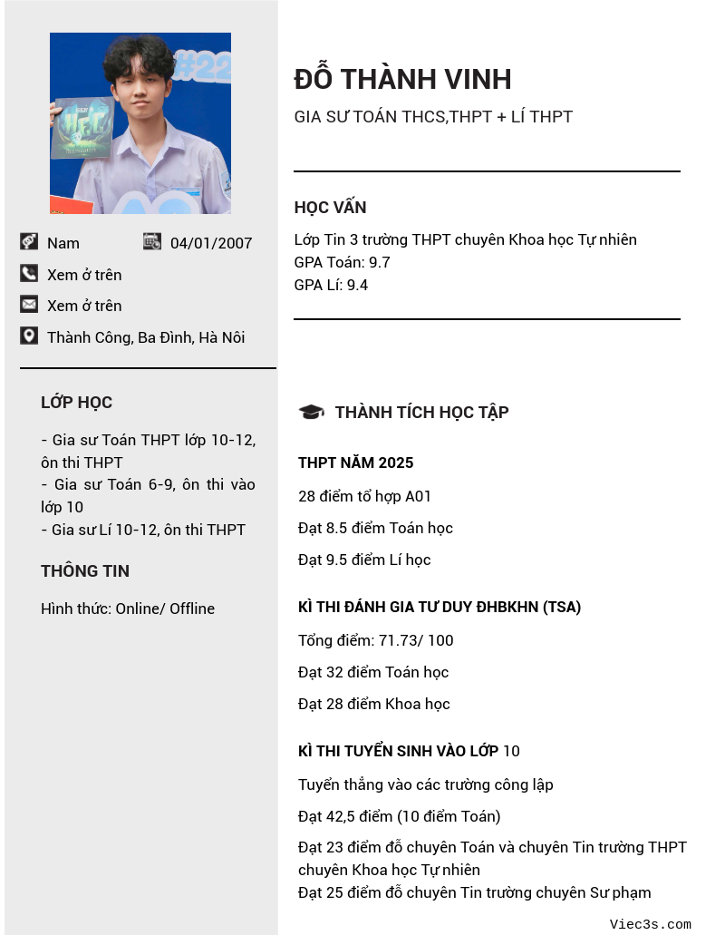 CV ứng viên