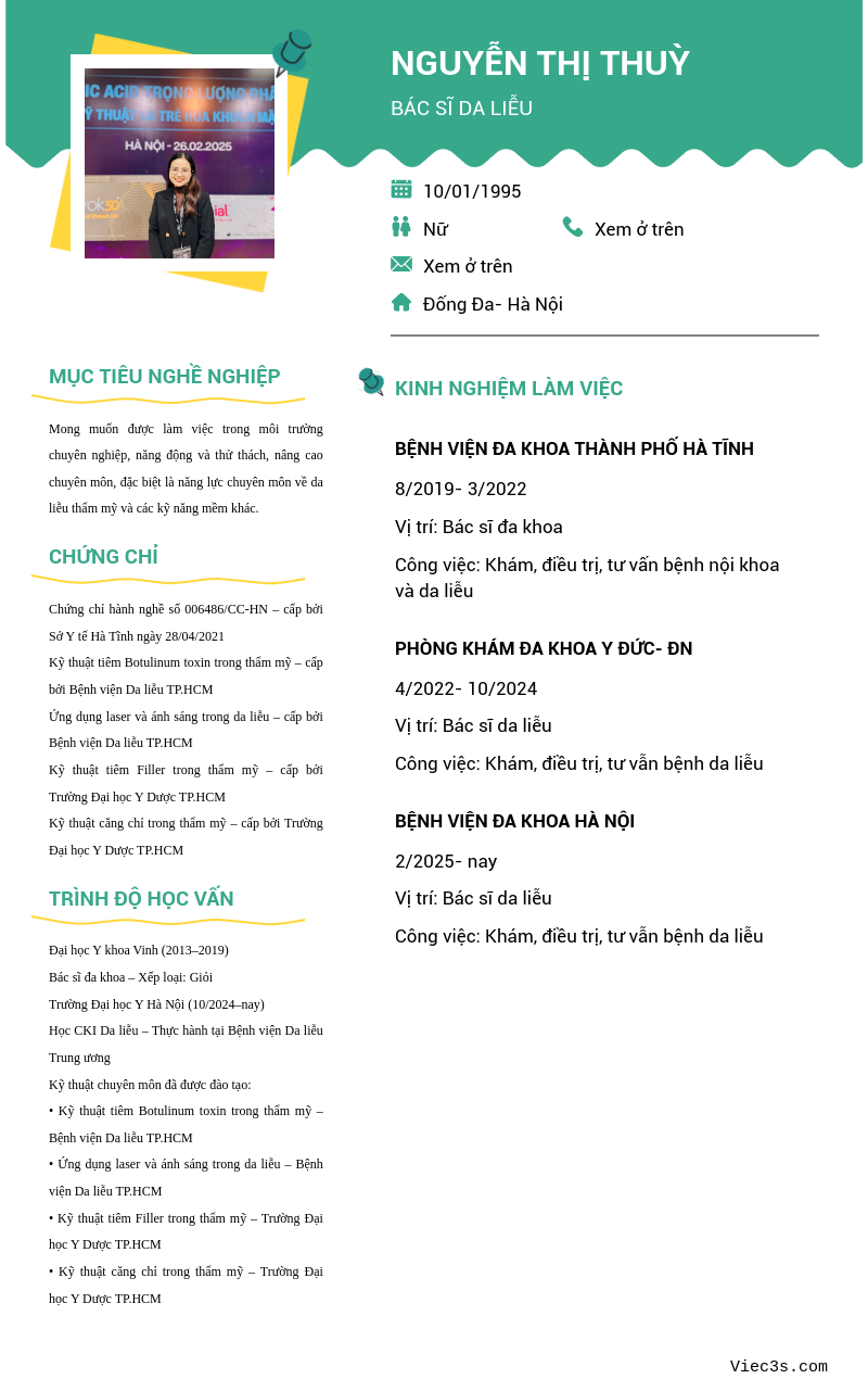 CV ứng viên