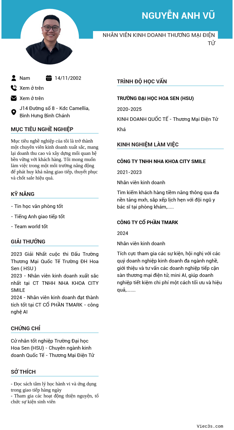 CV ứng viên