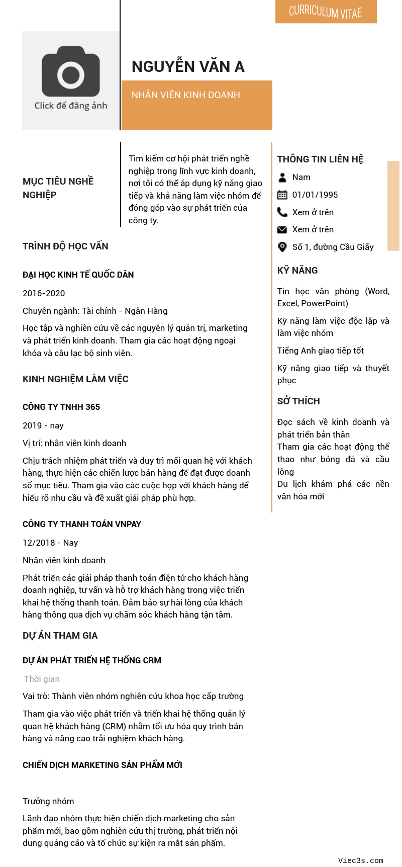 CV ứng viên