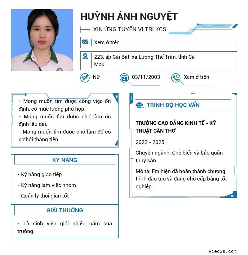 CV ứng viên