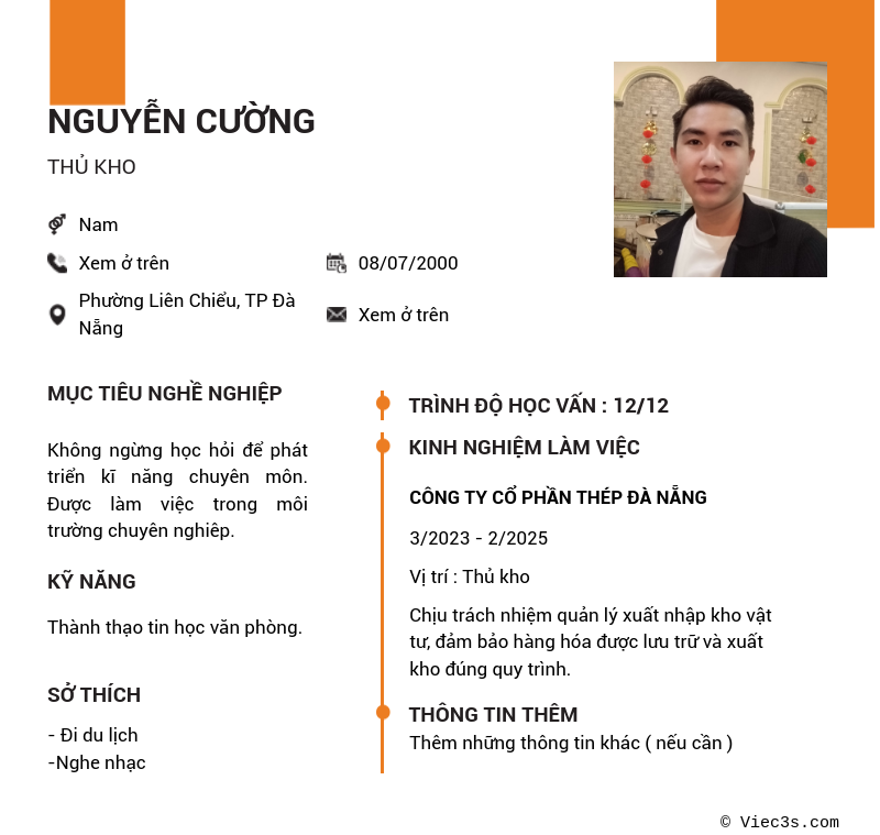 CV ứng viên