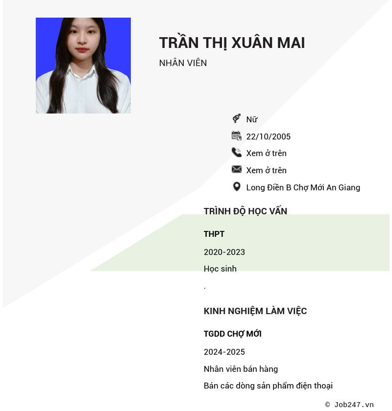 CV ứng viên