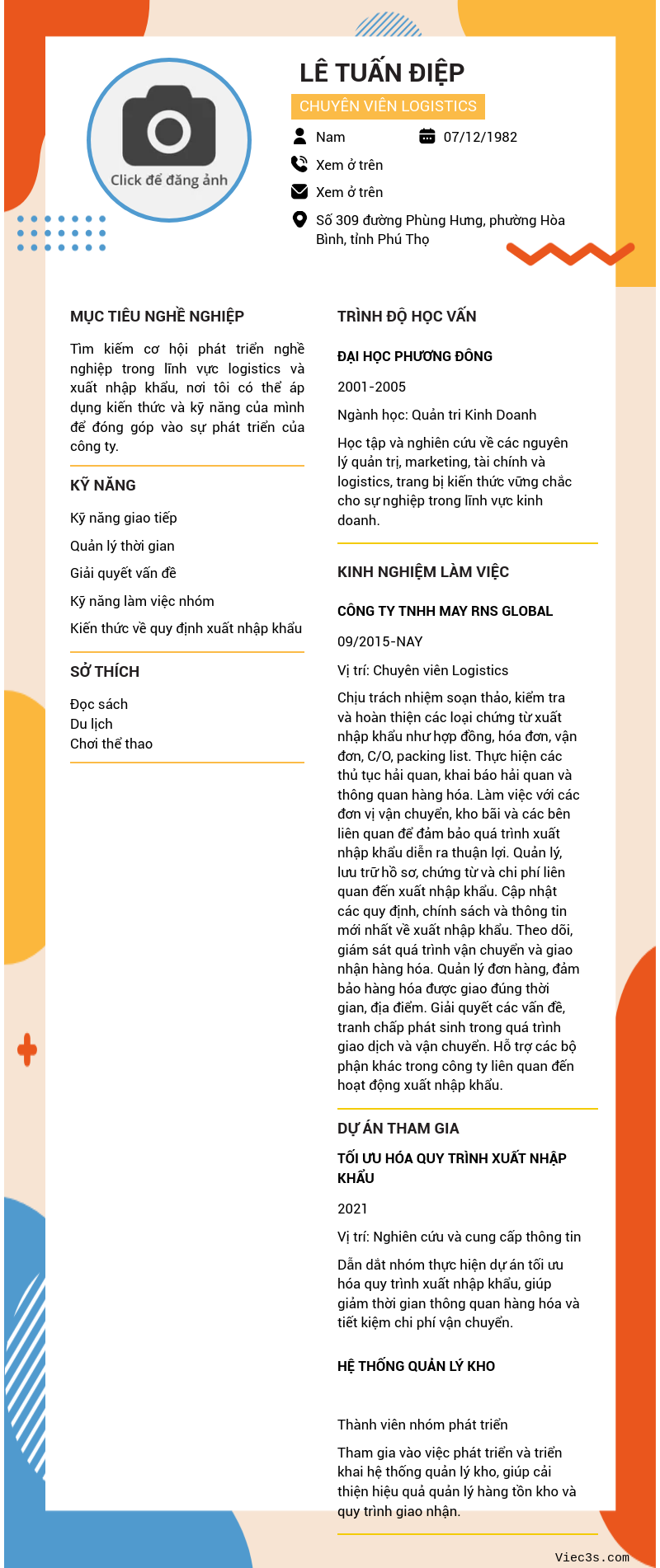 CV ứng viên