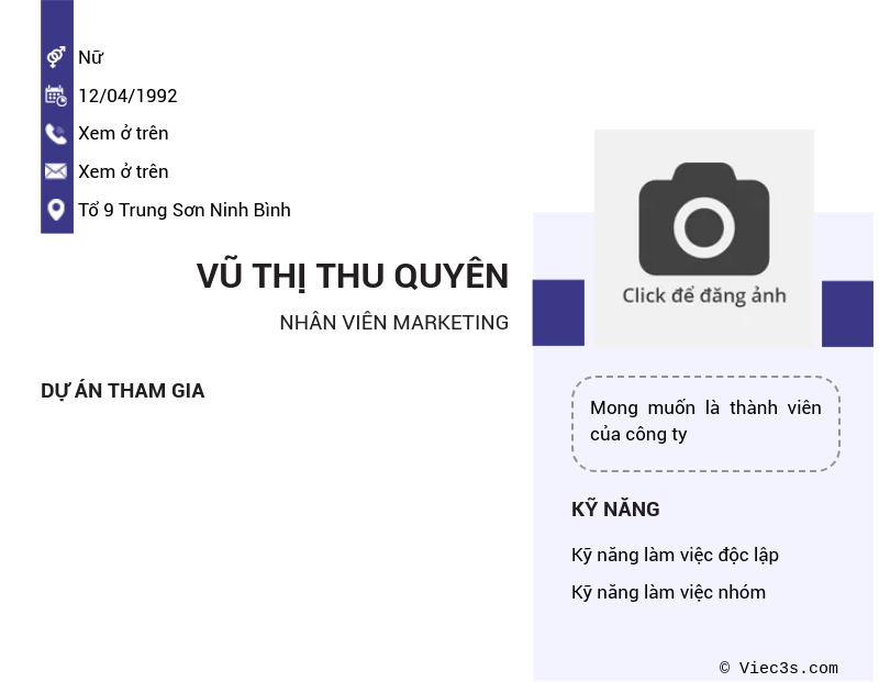 CV ứng viên