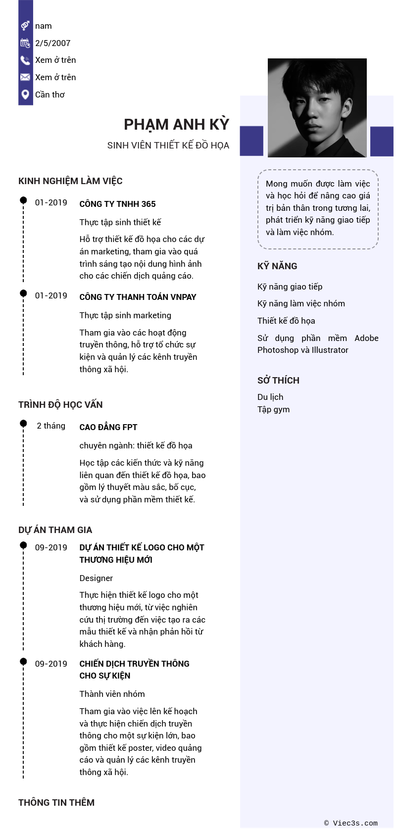 CV ứng viên
