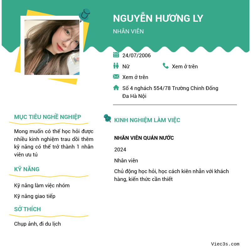 CV ứng viên