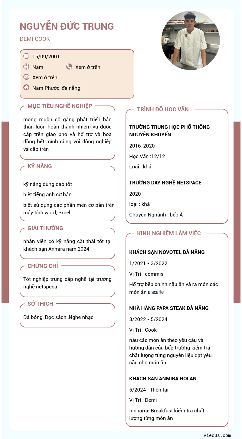 CV ứng viên