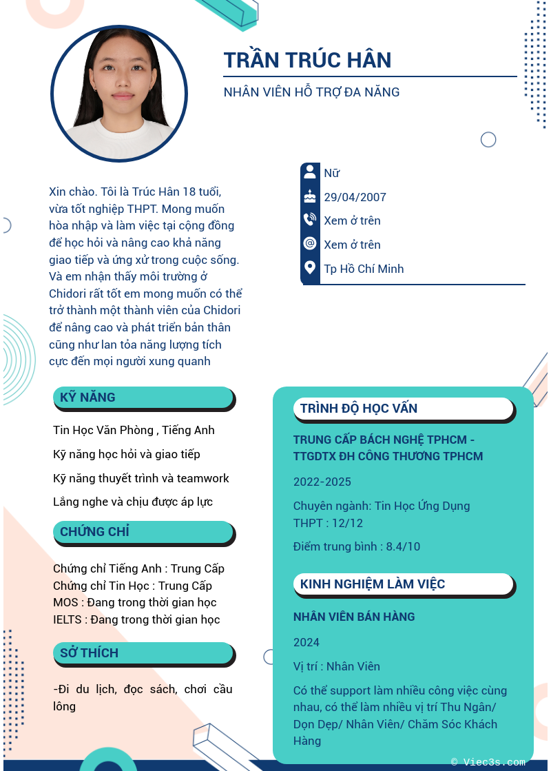 CV ứng viên