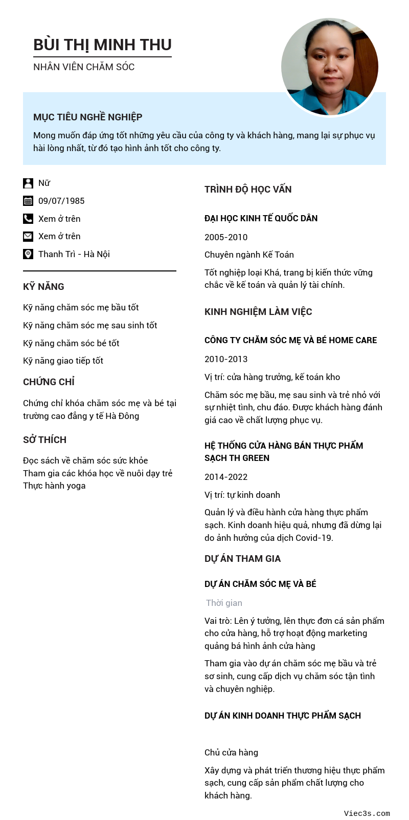 CV ứng viên