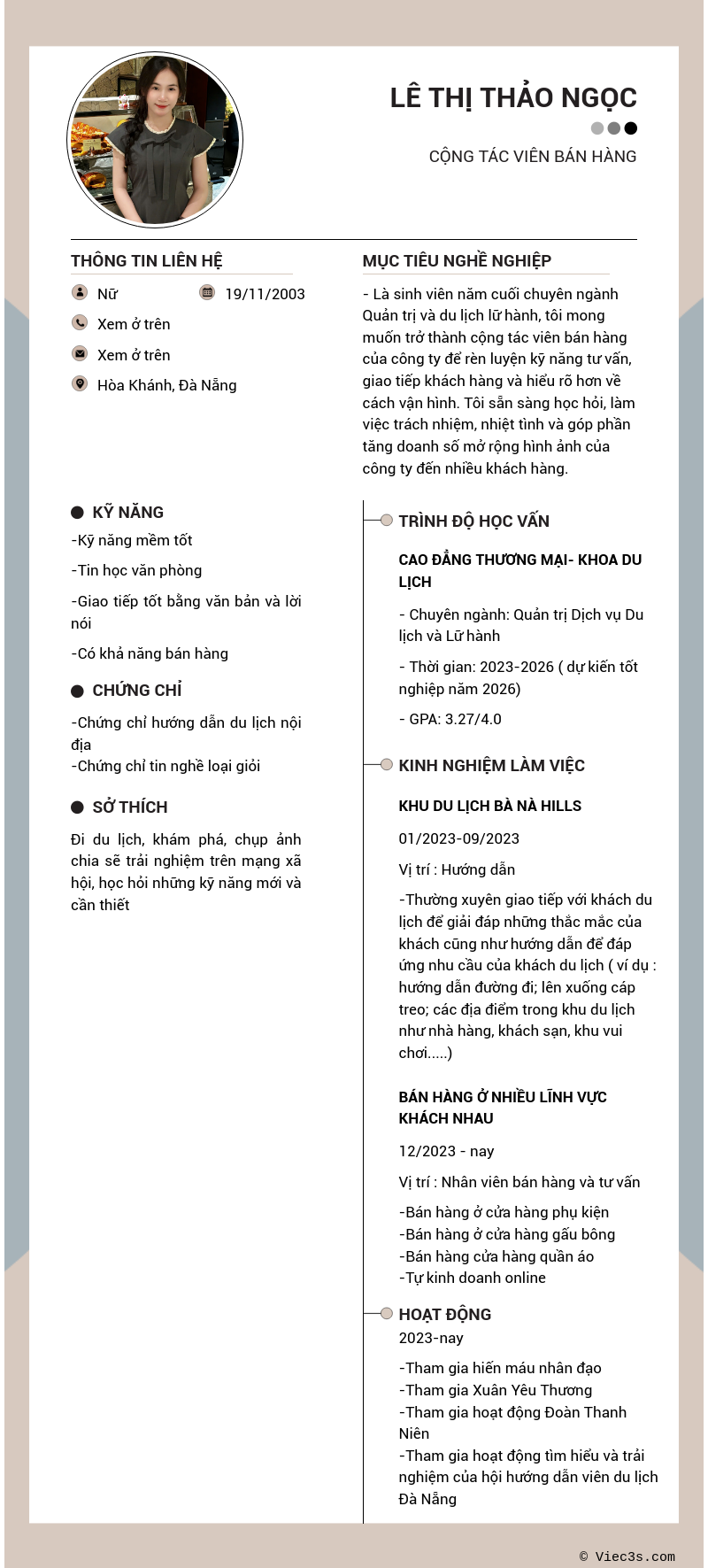 CV ứng viên