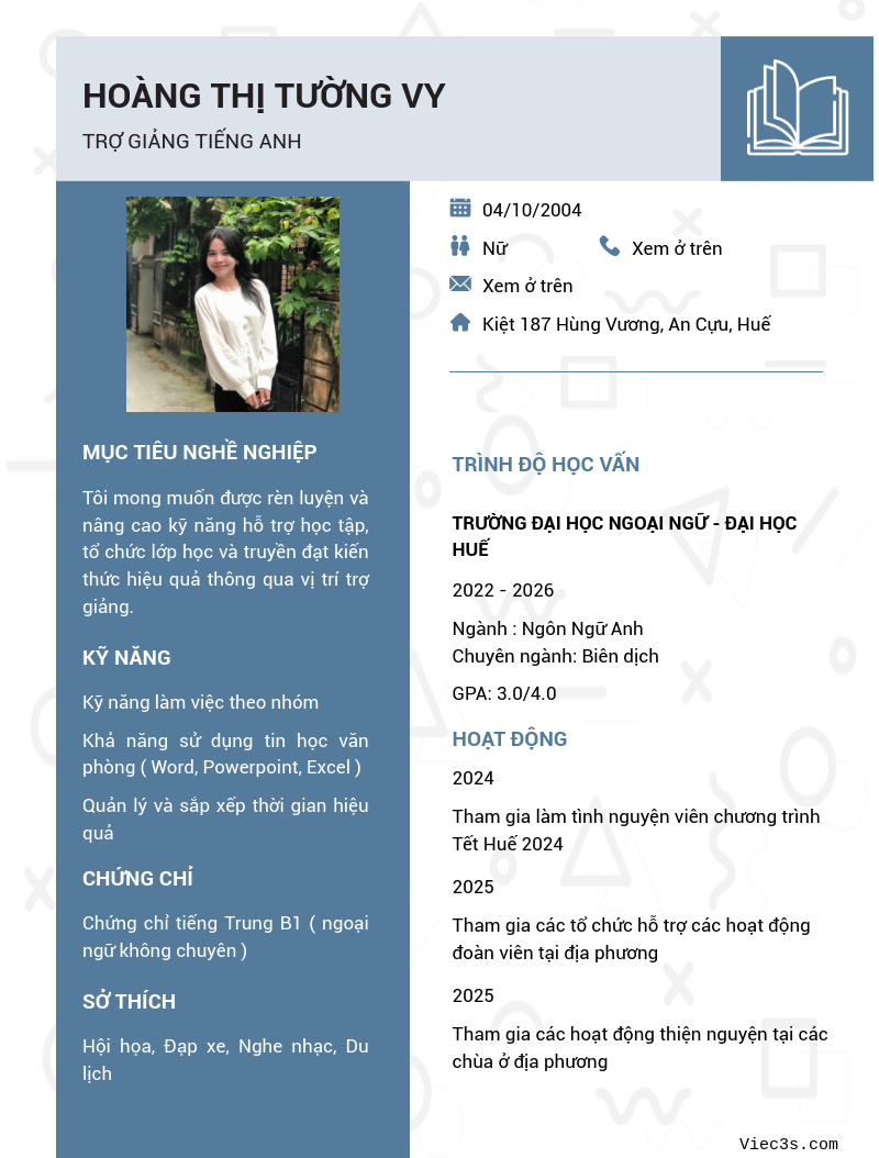 CV ứng viên