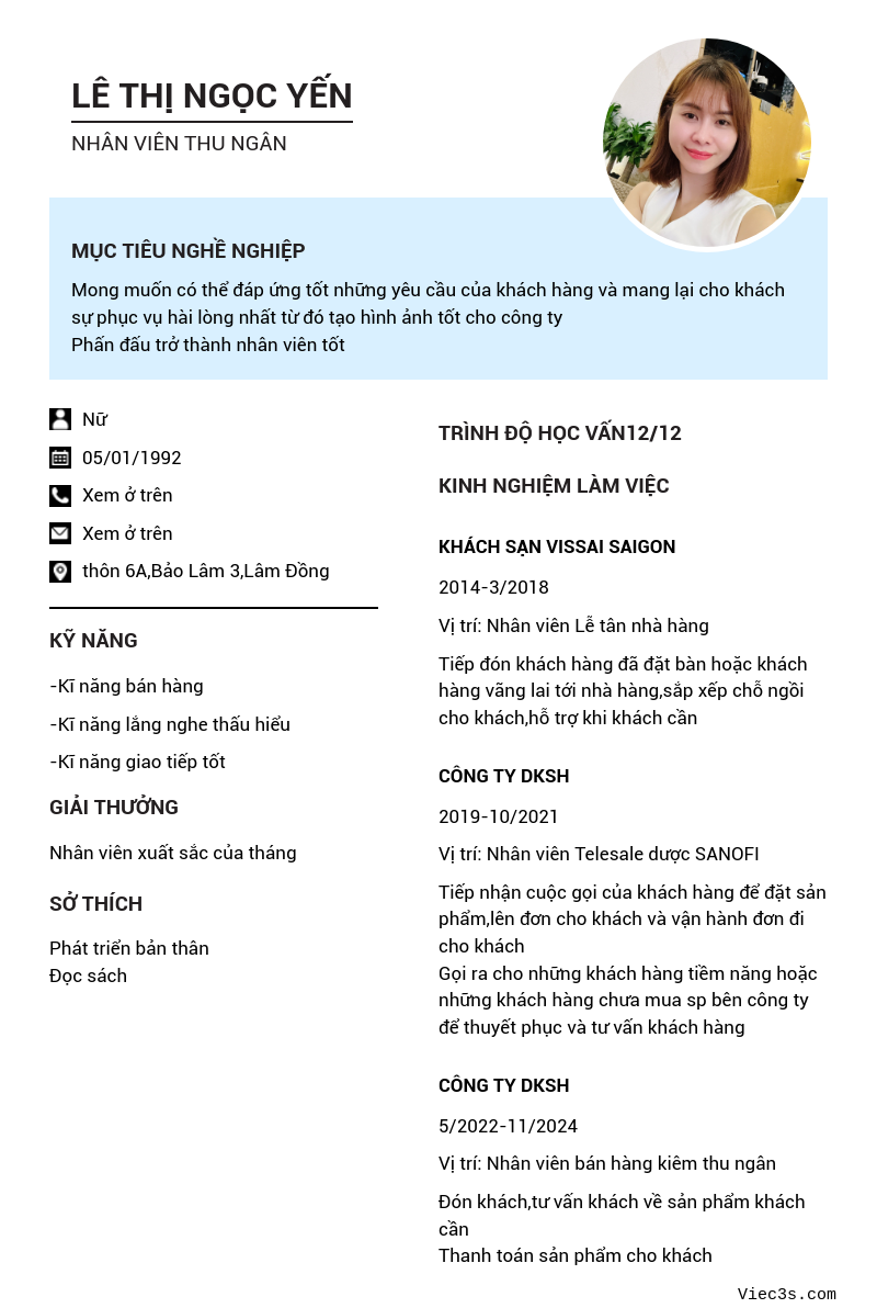 CV ứng viên
