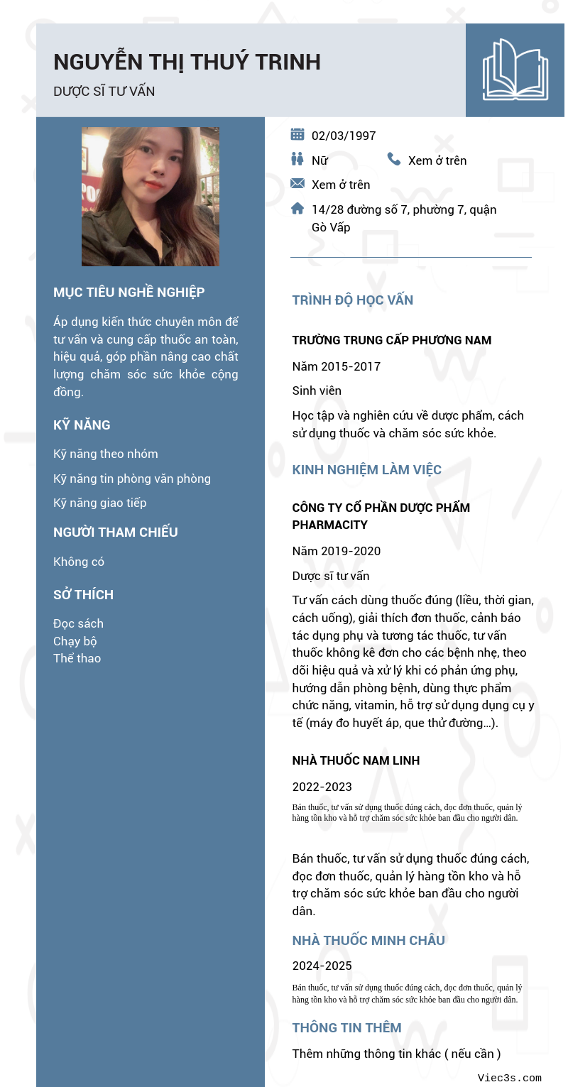 CV ứng viên