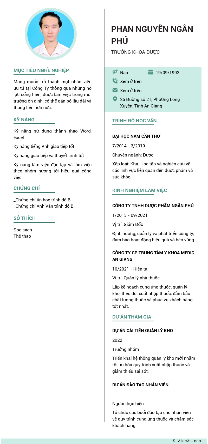 CV ứng viên