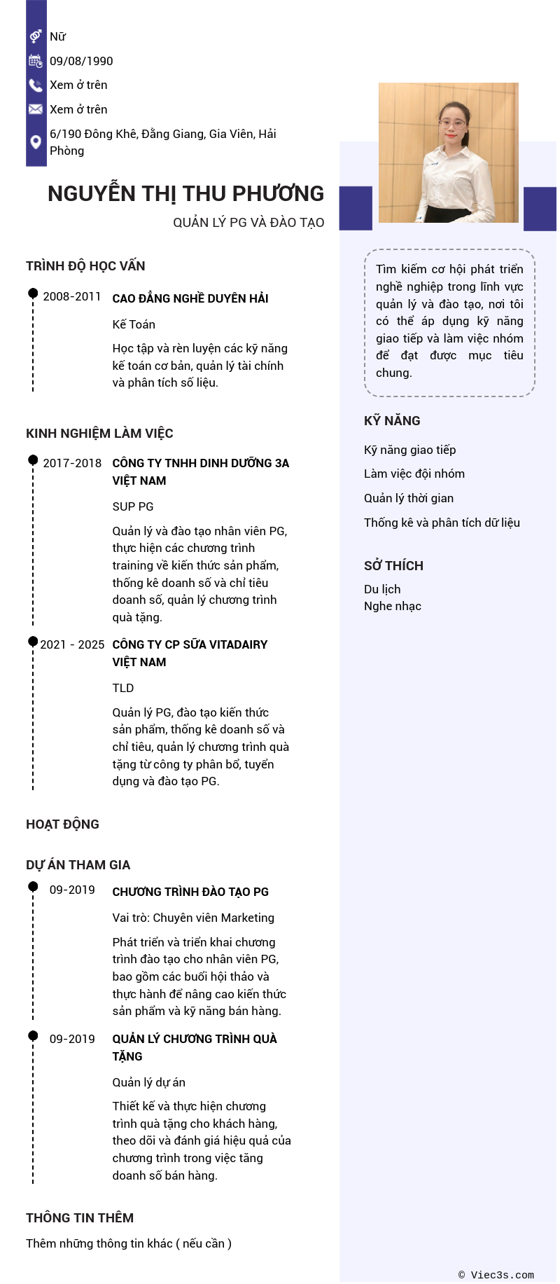CV ứng viên
