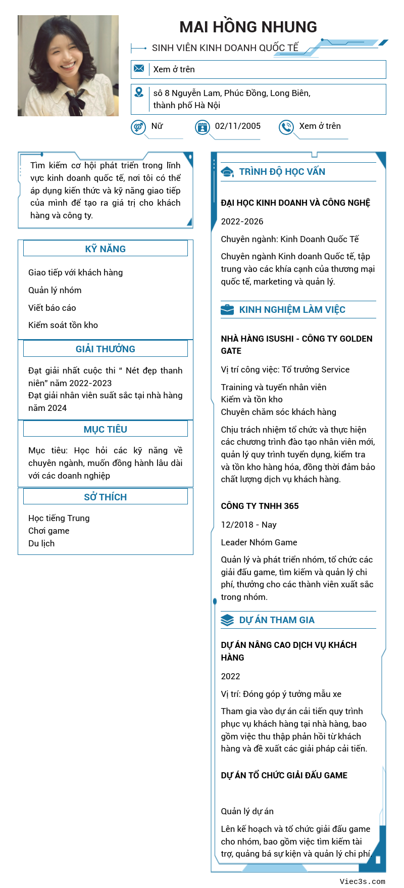 CV ứng viên