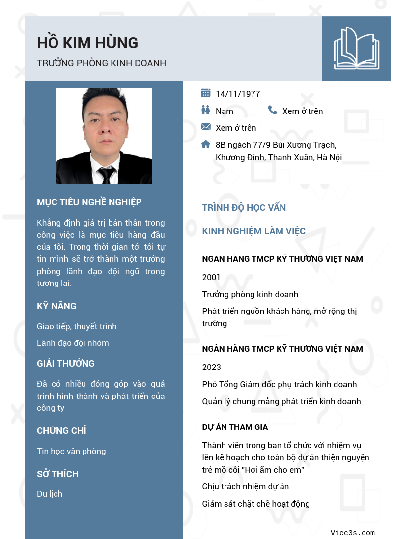 CV ứng viên