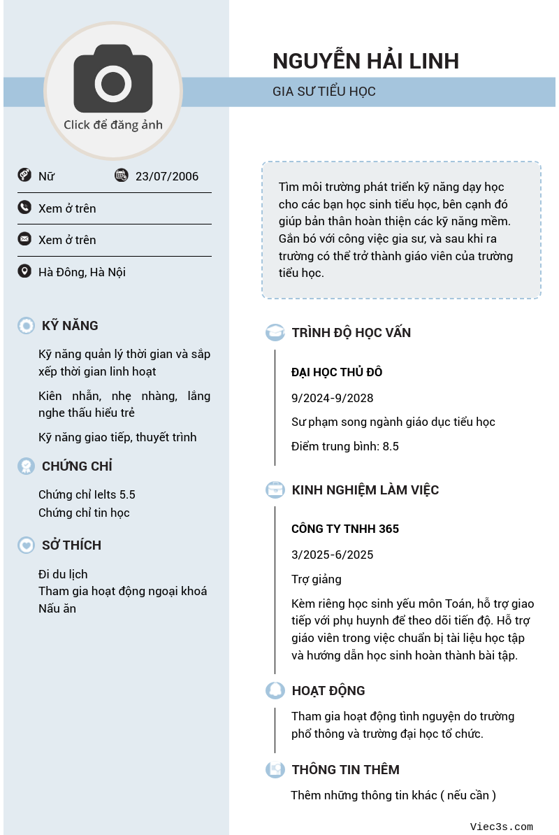 CV ứng viên