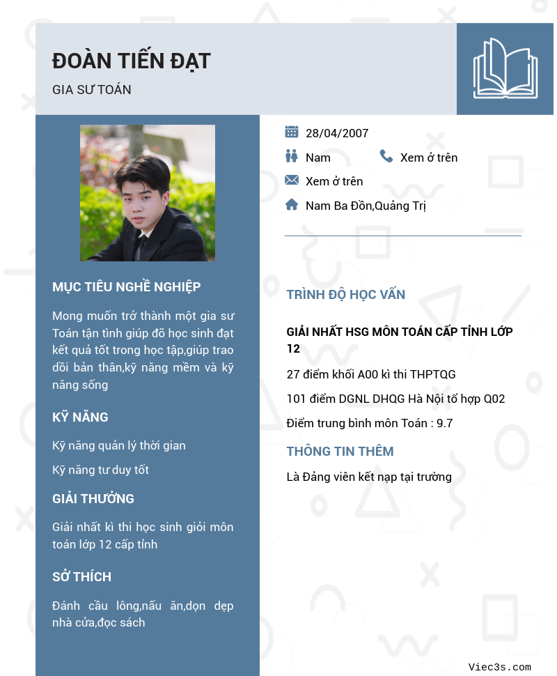 CV ứng viên