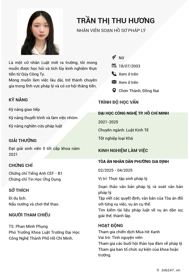 CV ứng viên