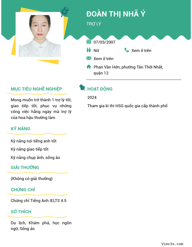 CV ứng viên