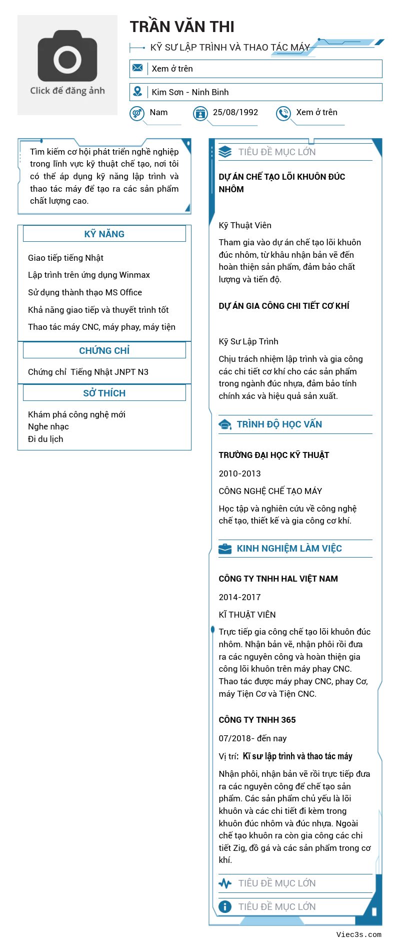 CV ứng viên