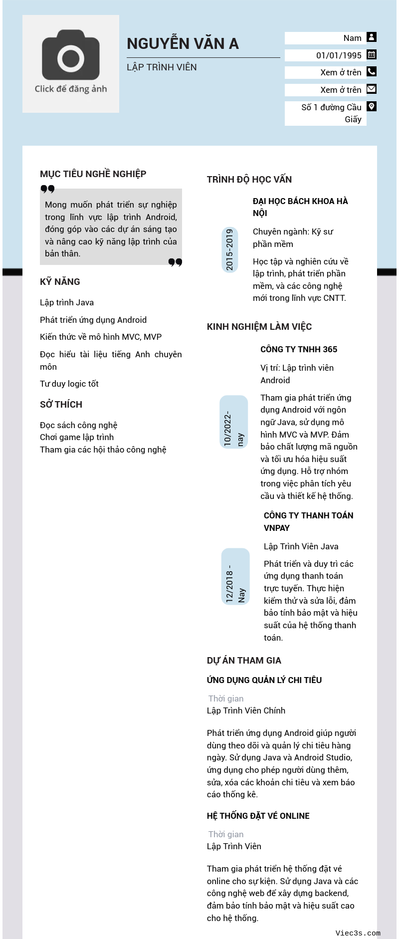 CV ứng viên