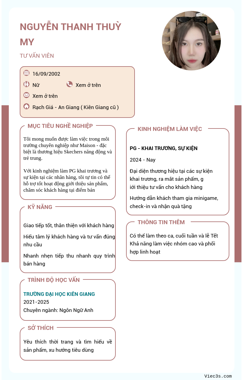 CV ứng viên