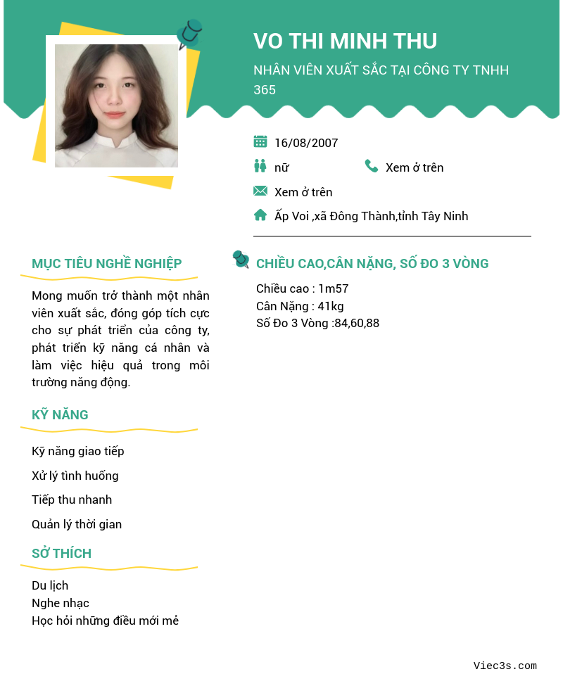 CV ứng viên
