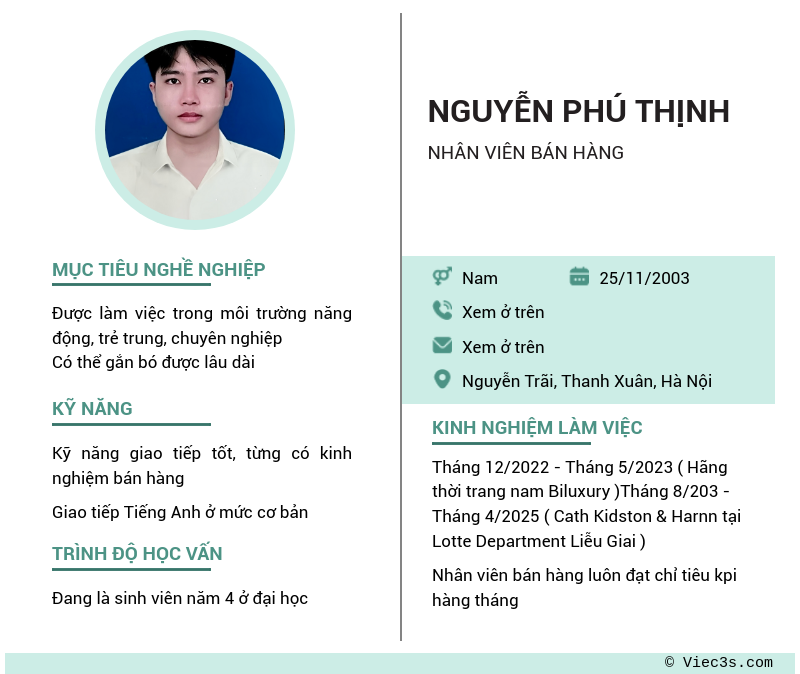 CV ứng viên
