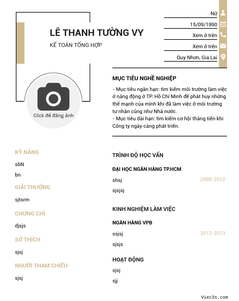 CV ứng viên