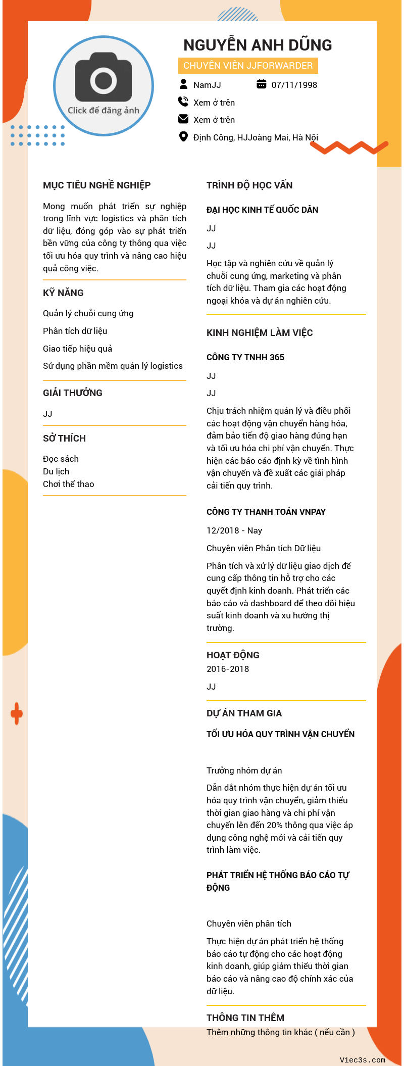 CV ứng viên