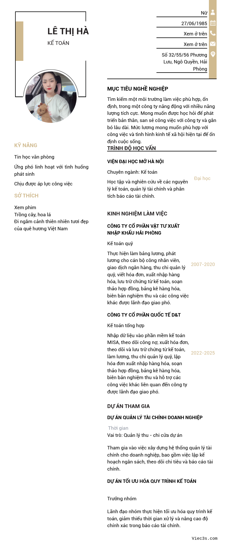 CV ứng viên