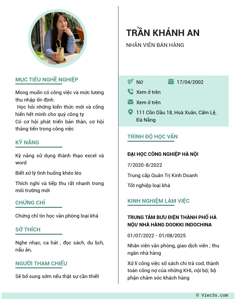 CV ứng viên