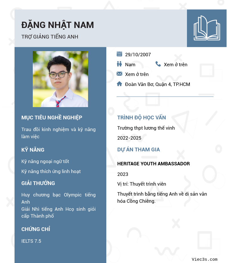 CV ứng viên