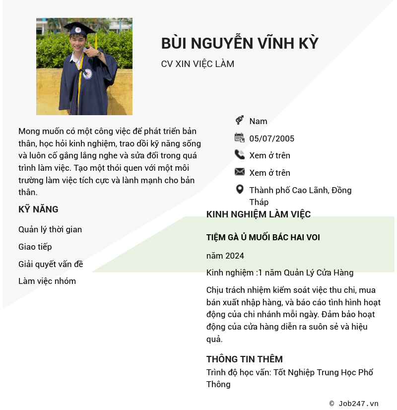 CV ứng viên