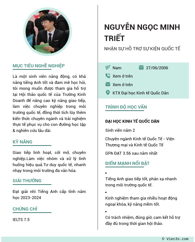 CV ứng viên