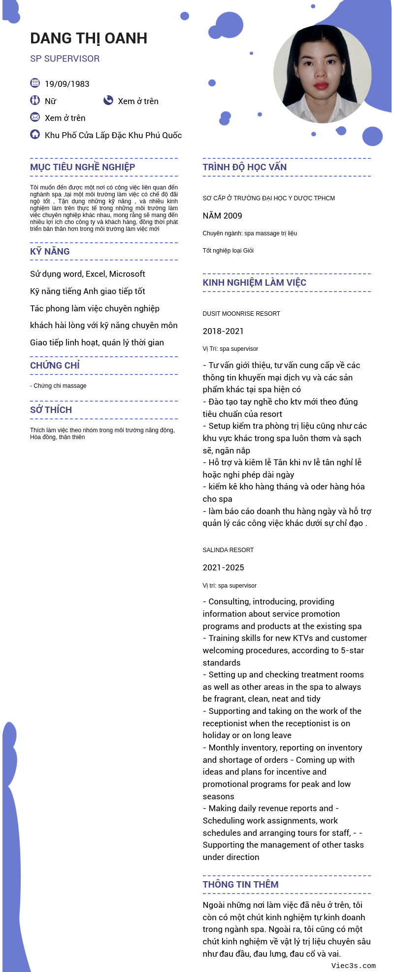 CV ứng viên