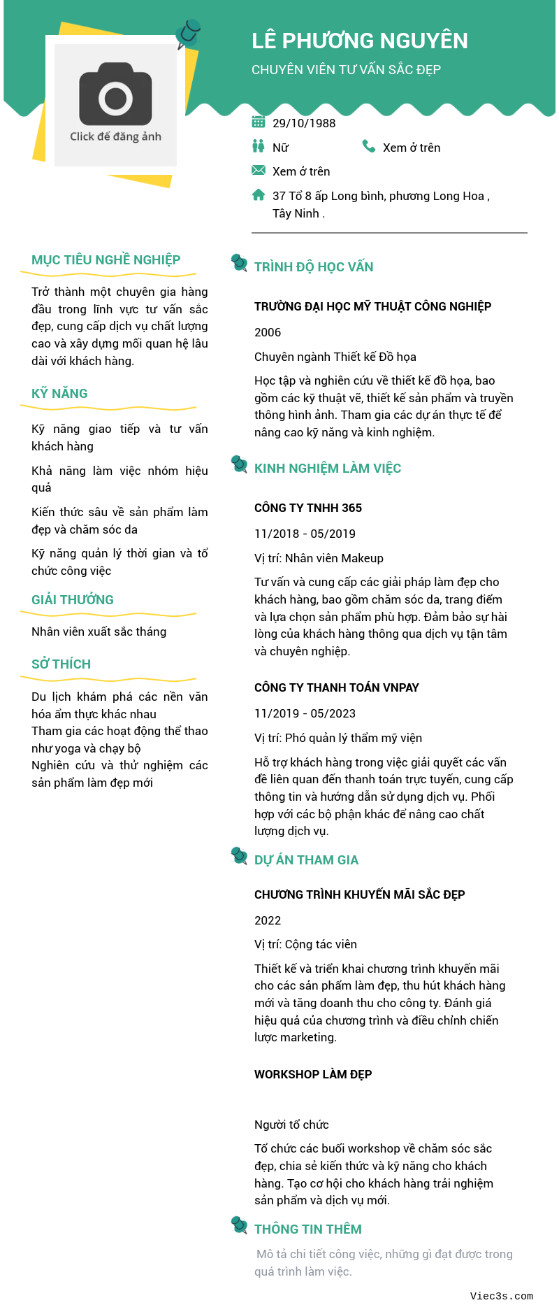 CV ứng viên