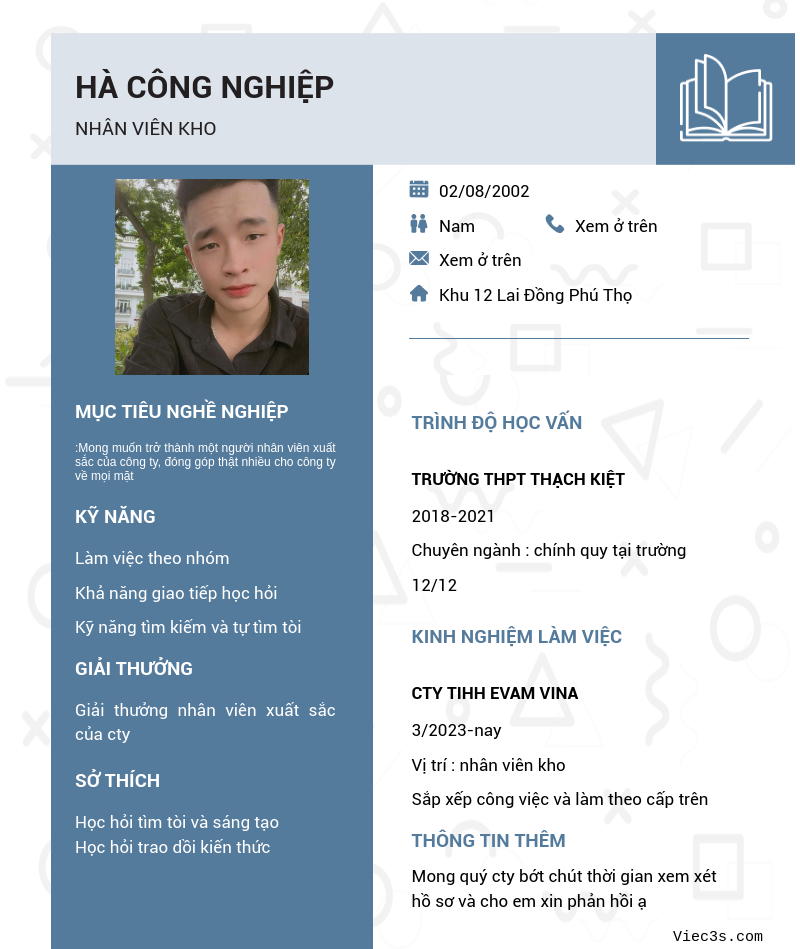 CV ứng viên