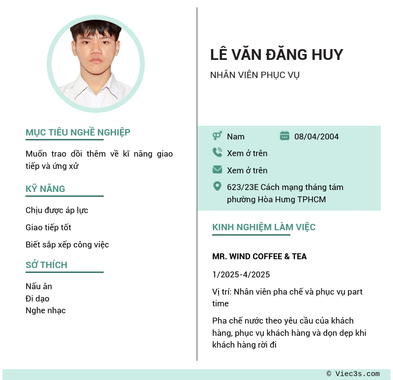 CV ứng viên