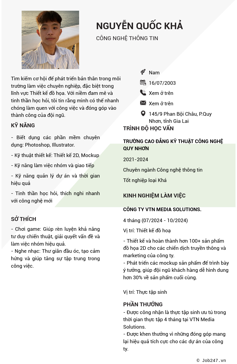 CV ứng viên