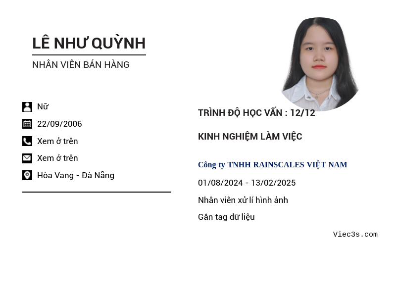 CV ứng viên