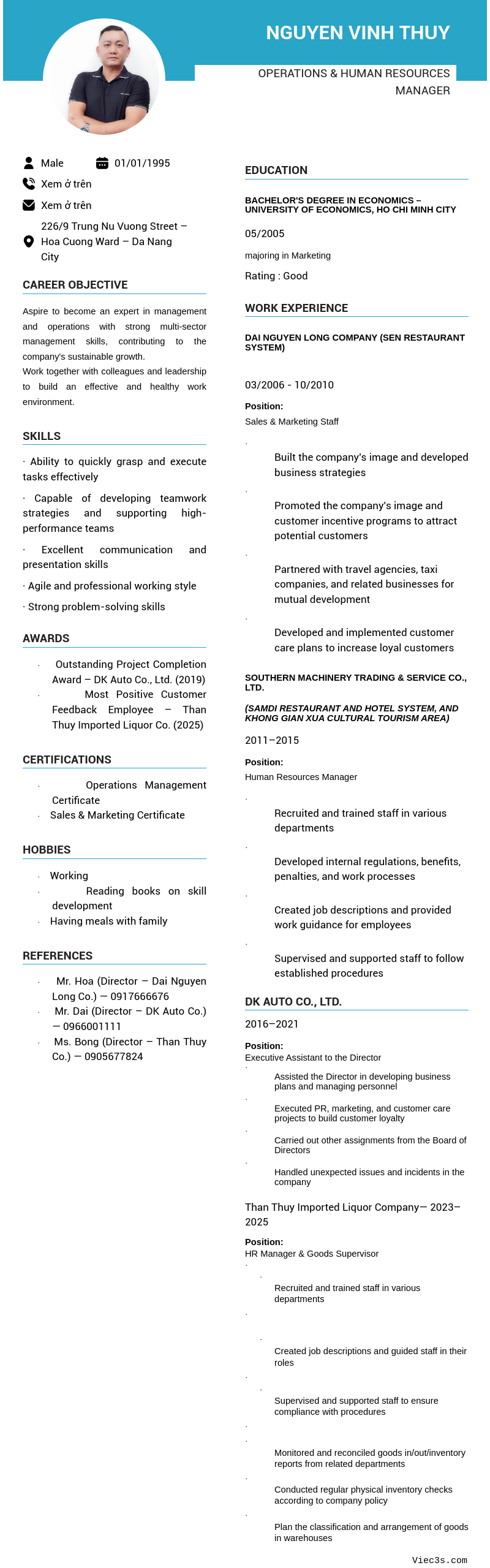 CV ứng viên