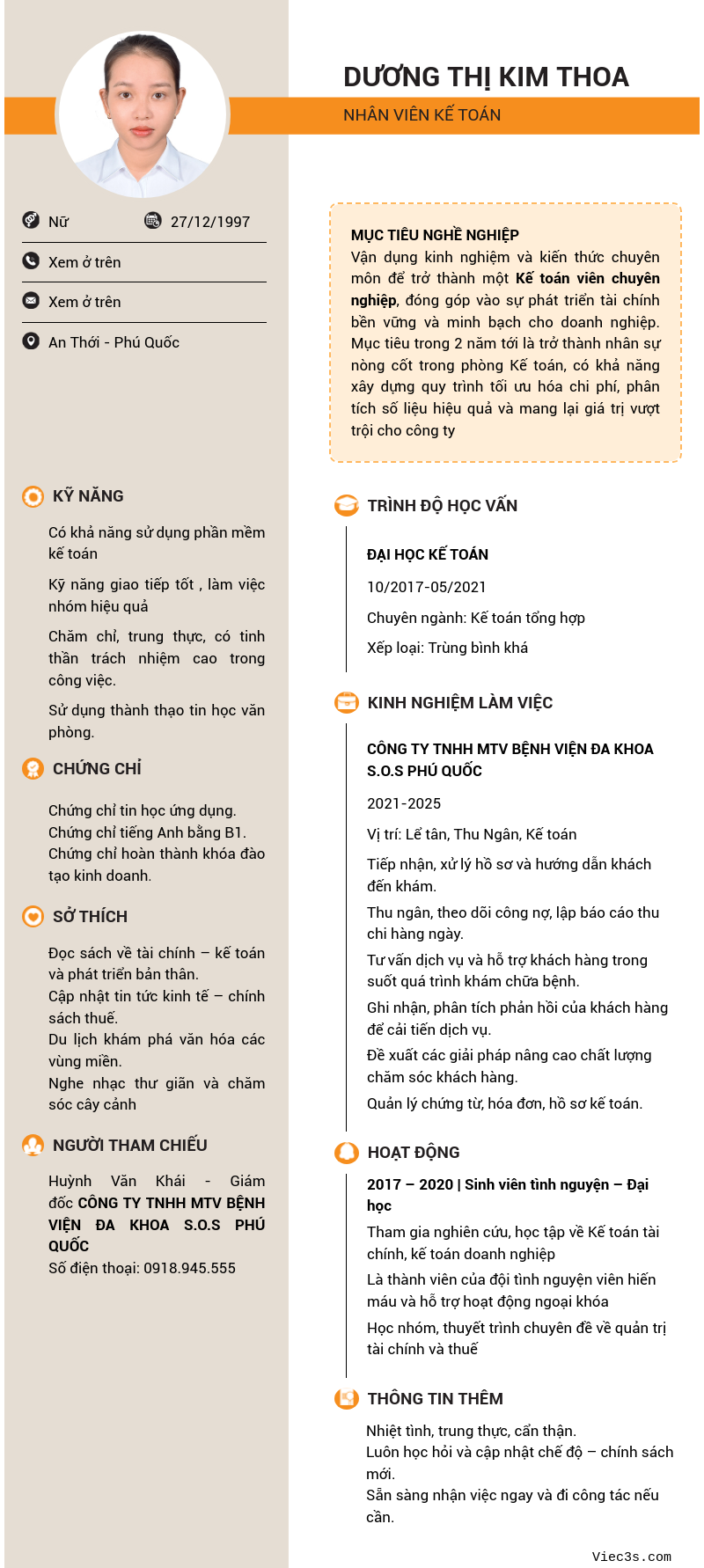 CV ứng viên