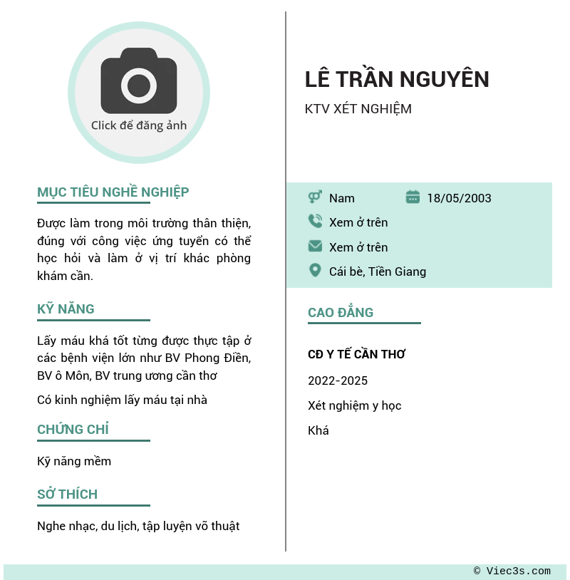 CV ứng viên